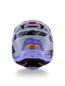 Alpinestars M3 Youth Motocross Helmet (Grey/Purple/Black/Glossy)