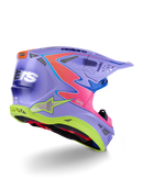 Alpinestars Supertech S M10 Motocross Helmet (Purple/Yellow/Pink)