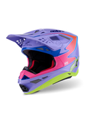 Alpinestars Supertech S M10 Motocross Helmet (Purple/Yellow/Pink)