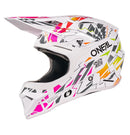 O'Neal 2027 Youth 1SRS STIXX Helmet - White/Multi