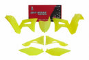 PLASTICS KIT RTECH 6 PIECE FLURO YELLOW HONDA CRF250R 19-21 CRF450R 19-20
