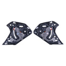 Close-up of the S-R10 Shield Mechanism Set by Crown Kiwi Enterprises Limited, showcasing mirrored black plastic components with gray, red, and blue details, designed for easy attachment and adjustment.