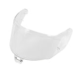The AFHS-01 Shield Clear by ALPINESTARS is a curved, transparent visor compatible with AFHS-01 and Supertech R10 helmets. Featuring end attachment points, it’s perfect for motorcycle or sports protection and is shown against a plain white background.
