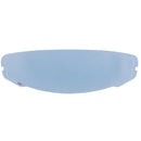 The ALPINESTARS AFHS-01 Pinlock Insert is a clear, slightly curved visor with a light blue tint, smooth surface, rounded edges, and small visible attachment points designed for the AFHS-01 helmet visor.