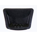 ALPINESTARS' black S-R10 Rubber Chin Vent Plug features a triangular ridge pattern at the bottom, designed to securely hold accessories like flashes on a camera hot shoe.