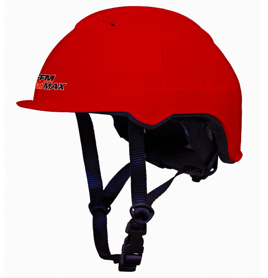 Two mannequin heads show FFM AGHAT MAX - ATV Helmet accessories: one with a wide overhat and neck curtain, the other with a sun brim, neck curtain combo, and Construction Helmet. Accessories sold separately.