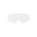 Introducing the Vision Youth Lens by Crown Kiwi Enterprises Limited: a minimalist, clear replacement lens for goggles with multiple attachment notches and reinforced side holes, set against a plain white backdrop for clarity.