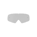 The Vision Youth Lens by Crown Kiwi Enterprises Limited is a transparent lens designed for protective eyewear, featuring multiple attachment points and showcasing a clear, curved design against a plain white background.
