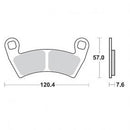 BRAKE PADS FRONT RIGHT MOTO MASTER NITRO SINTERED 400 RANGER10-13 500 RANGER 08-11 700 RANGER 06-11