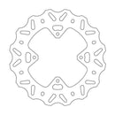 BRAKE DISC FRONT MOTO MASTER NITRO 220MM HONDA CR80R 96-02 CR85R 03-07 CRF150R 07-ON