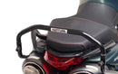 The Ventura EVO-12 Bike-Pack Kit for the Aprilia Shiver 900 (2019) includes a sleek black pack, an Adjustable Pack-Rack for bike mounting, and an L-Bracket with screws for secure attachment.