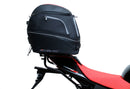 The image of the EVO-12 Bike-Pack Kit reveals three stylish components for the Aprilia Tuono V4 Factory (21 ->): a black pack with red accents, an EVO-Rack metal rack perfect for top-boxes, and versatile L-Brackets with screws. They’re ideal for customizing your adjustable Ventura pack-rack setup.