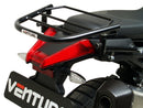 The Ventura EVO-12 Bike-Pack Kit for the Aprilia Tuareg 660 (22 - >) includes a sleek pack, durable Evo-Rack, and L-bracket with screws for easy installation, ensuring secure storage and convenient access on your bike journeys.