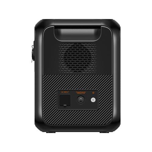 The BLUETTI AC180P Home & Portable Power Station features a stylish black and orange design with a digital display, dual AC outlets, and rapid charging capabilities. It has an impressive 1440Wh capacity and delivers an 1800W power output, with the BLUETTI brand name proudly displayed on the front.