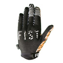 The FIST O.G. ANIMAL GLOVE features a leopard print design with "FIST" in white on the fingers, plus a black and white zebra-patterned wrist and a small FIST tag—ideal motocross gloves for riders who want standout style.