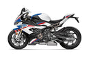 The BMW S 1000 RR (19 - >) EVO-12 Bike-Pack Kit by Ventura contains a black EVO-12 pack, an Evo-Rack for mounting, and an L-bracket with small hardware pieces. Designed for Venture Bike products, it offers versatile Sport-Rack functionality.