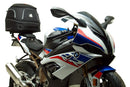The BMW S 1000 RR (19 - >) EVO-12 Bike-Pack Kit by Ventura contains a black EVO-12 pack, an Evo-Rack for mounting, and an L-bracket with small hardware pieces. Designed for Venture Bike products, it offers versatile Sport-Rack functionality.