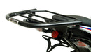 The BMW S 1000 RR (19 - >) EVO-12 Bike-Pack Kit by Ventura contains a black EVO-12 pack, an Evo-Rack for mounting, and an L-bracket with small hardware pieces. Designed for Venture Bike products, it offers versatile Sport-Rack functionality.