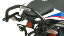 The BMW S 1000 RR (19 - >) EVO-12 Bike-Pack Kit by Ventura contains a black EVO-12 pack, an Evo-Rack for mounting, and an L-bracket with small hardware pieces. Designed for Venture Bike products, it offers versatile Sport-Rack functionality.