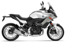 The Ventura EVO-12 Bike-Pack Kit for the BMW F 900 R, XR (2020) includes a black bike pack with an orange stripe, an Evo-Rack for secure motorcycle mounting, and L-brackets with screws.