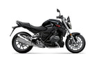 Image of Ventura EVO-12 Bike-Pack Kit components, featuring a compact black EVO-12 pack with a sleek design and durable Adjustable Pack-Rack. It includes a labeled mounting plate for BMW R 1250 R, RS (19 - >), pannier support, versatile L-bracket, and complete mounting hardware and screws.