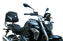 Image of Ventura EVO-12 Bike-Pack Kit components, featuring a compact black EVO-12 pack with a sleek design and durable Adjustable Pack-Rack. It includes a labeled mounting plate for BMW R 1250 R, RS (19 - >), pannier support, versatile L-bracket, and complete mounting hardware and screws.
