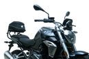 Image of Ventura EVO-12 Bike-Pack Kit components, featuring a compact black EVO-12 pack with a sleek design and durable Adjustable Pack-Rack. It includes a labeled mounting plate for BMW R 1250 R, RS (19 - >), pannier support, versatile L-bracket, and complete mounting hardware and screws.
