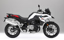 Image showing the Ventura EVO-12 Bike-Pack Kit for BMW F 750 GS (19 - >), featuring an EVO-12 pack, Adjustable Pack-Rack mounted on a bike, and L-Brackets with screws, labeled as a generic image.