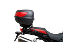 Image showing a Ventura EVO-12 bike-pack bag, metal Pack-Rack EVO-rack mounted on a BMW F 850 GS (19 - >) motorcycle, and an L-Bracket with screws labeled "Generic Image." Text: "EVO-12 Bike-Pack Kit.