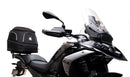 The Ventura Bike-Pack Kit for BMW R 1300 GS, Trophy, Triple, Tramuntana (24 - >) includes an EVO-12 pack, Evo-Rack top-box rack mounted on a motorcycle, and an L-Bracket image with screws. Each item is labeled below its image.