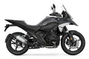 The Ventura Bike-Pack Kit for BMW R 1300 GS, Trophy, Triple, Tramuntana (24 - >) includes an EVO-12 pack, Evo-Rack top-box rack mounted on a motorcycle, and an L-Bracket image with screws. Each item is labeled below its image.