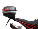 The Ventura EVO-12 Bike-Pack Kit for BMW F 900 GS, F 900 GS Trophy (24 - >) includes a black EVO-12 Pack, black Evo-Rack mounted on your bike, and an L-Bracket with screws. Items feature bold red tags and are Sport-Rack compatible.