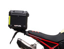 The Ventura EVO-12 Bike-Pack Kit for BMW F 900 GS, F 900 GS Trophy (24 - >) includes a black EVO-12 Pack, black Evo-Rack mounted on your bike, and an L-Bracket with screws. Items feature bold red tags and are Sport-Rack compatible.