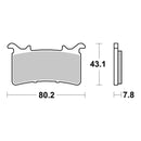 Brembo Upgrade Carbon Ceramic Front Brake Pads 07GR99RC