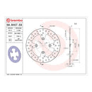 Brembo Prime Serie Oro Rear Brake Disc 68B407E8