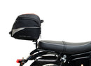 Image showing three components of the Ventura EVO-12 Bike-Pack Kit for BSA Goldstar 650 (22 – >): an EVO-12 black bag, EVO-Rack rear bike rack, and a generic L-Bracket image. Perfect for Adjustable Pack-Rack or Top-Box Rack setups.