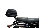 Image showing three components of the Ventura EVO-12 Bike-Pack Kit for BSA Goldstar 650 (22 – >): an EVO-12 black bag, EVO-Rack rear bike rack, and a generic L-Bracket image. Perfect for Adjustable Pack-Rack or Top-Box Rack setups.