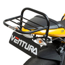 A collage of the EBR 1190 RX (14-15) Bike-Pack Kit by Ventura displays the Evo-Rack on a motorcycle and an Adjustable Pack-Rack. The kit includes an EVO-12 pack, L-Bracket, and small parts with a "generic image" label.