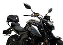 The CF Moto 650 NK (16 - >) display includes a Ventura EVO-12 pack, an EVO-Rack installed on a bike, and an image of the L-Bracket with screws labeled as standard, all designed to complement your Top-Box Rack system.