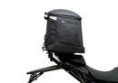 The CF Moto 650 NK (16 - >) display includes a Ventura EVO-12 pack, an EVO-Rack installed on a bike, and an image of the L-Bracket with screws labeled as standard, all designed to complement your Top-Box Rack system.