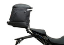 The CF Moto 650 NK (16 - >) display includes a Ventura EVO-12 pack, an EVO-Rack installed on a bike, and an image of the L-Bracket with screws labeled as standard, all designed to complement your Top-Box Rack system.