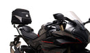 The Ventura EVO-12 Bike-Pack Kit for CF Moto 450 SR-S (24 ->) includes a black EVO-12 pack, Sport-Rack EVO-Rack (metal bike rack), and L-Bracket with screws; hardware is shown separately as a generic image.