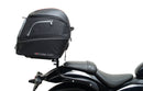 The Ventura CF Moto 450 CL-C (24 - >) Bike-Pack Kit includes a black zippered EVO-12 Pack, sturdy EVO-Rack, and L-Bracket pannier support for secure, organized motorcycle storage.