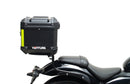 The Ventura CF Moto 450 CL-C (24 - >) Bike-Pack Kit includes a black zippered EVO-12 Pack, sturdy EVO-Rack, and L-Bracket pannier support for secure, organized motorcycle storage.