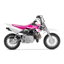 Honda City Honda mini bike with pink and white design on a white background