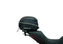 Image of Ventura Ducati Diavel 1260,1260S (20 - >) components. Top left: EVO-12 pack, a compact black bag with an orange stripe. Top right: Evo-Rack, a versatile bike top-box rack. Bottom: L-bracket set with screws in a generic image.