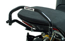 Image of Ventura Ducati Diavel 1260,1260S (20 - >) components. Top left: EVO-12 pack, a compact black bag with an orange stripe. Top right: Evo-Rack, a versatile bike top-box rack. Bottom: L-bracket set with screws in a generic image.