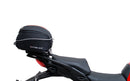 Image showing the Ventura EVO-12 Bike-Pack Kit for Ducati 1158 Multistrada V4, V4S, V4S Sport (21->), featuring a black zippered EVO-12 pack, Evo-Rack adjustable pack-rack on the bike, and L-bracket with screws (generic image).