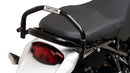 Image of a Ducati DesertX (22 - >) by Ventura featuring a sleek black EVO-12 Bike-Pack with an orange stripe, complemented by the versatile Top-Box Rack and an L-Bracket. Each component is clearly labeled: "EVO-12 Pack," "Top-Box Rack," and "L-Bracket (Generic Image).