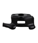 Rabaconda Standard Duck Head for Street Bike Tyre Changer by Rabaconda, black metal part with a central rectangular opening, top circular hole, and rounded side extensions, shown on a plain white background.
